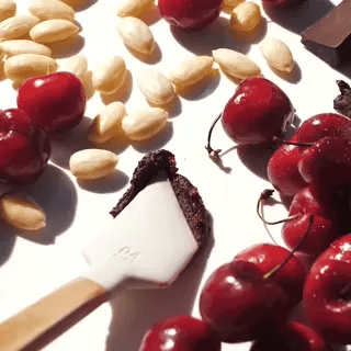 Collagen protein bar packaging with cherry chocolate chip flavor on a white background